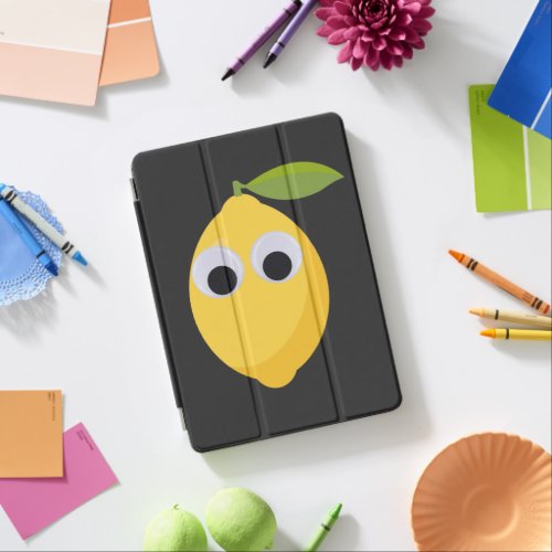 Lemon Character sweet fruit with googly eyes  iPad Air Cover