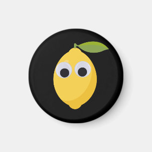 Lemon Character, sweet fruit with googly eyes Magnet