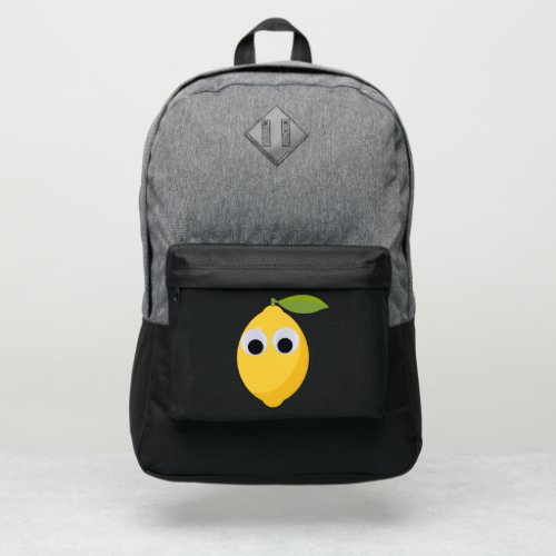 Lemon Character sweet fruit with googly eyes  Port Authority Backpack