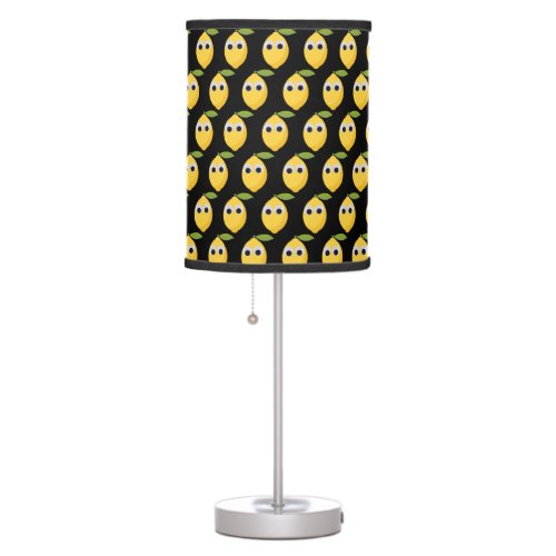 Lemon Character sweet fruit with googly eyes  Table Lamp