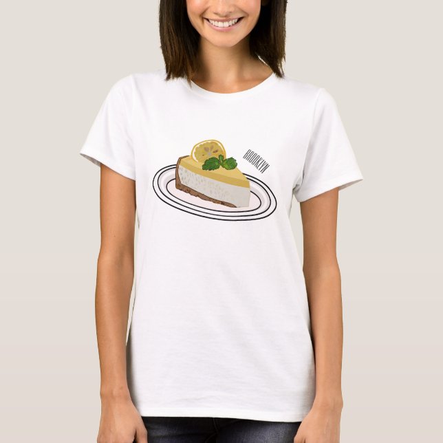 Lemon cheesecake cartoon illustration  T-Shirt (Front)