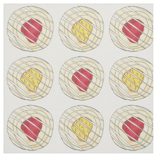 Lemon Cherry Danishes Breakfast Sweet Pastry Fabric