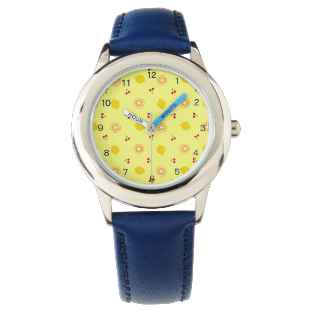 Lemon & Cherry (Yellow) Watches (Front)