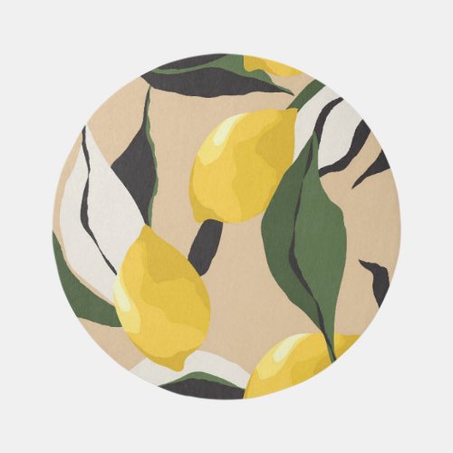 Lemon Chic Contemporary Seamless Design Rug