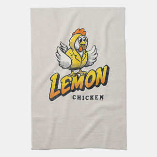 Lemon Chicken - Fun Food Design Kitchen Towel