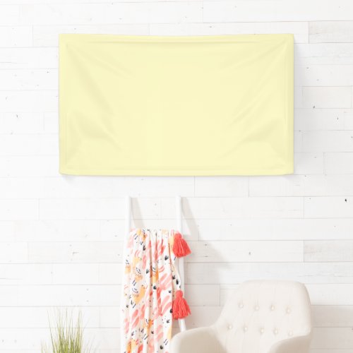 Lemon Chiffon Solid Color Banner