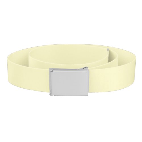 Lemon Chiffon Solid Color Belt