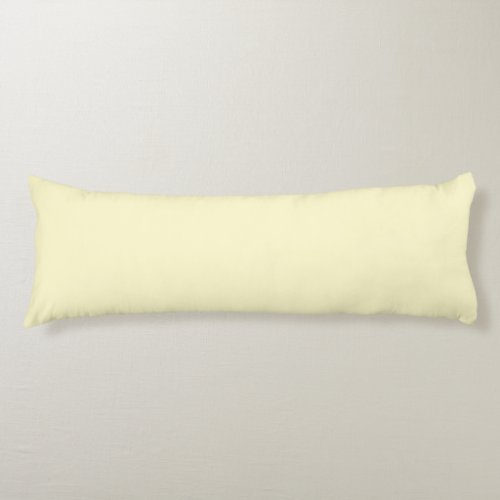 Lemon Chiffon Solid Color Body Pillow