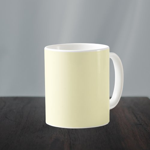 Lemon Chiffon Solid Color Coffee Mug
