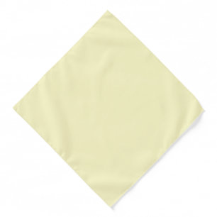 Lemon Chiffon Solid Color Customize It Bandana