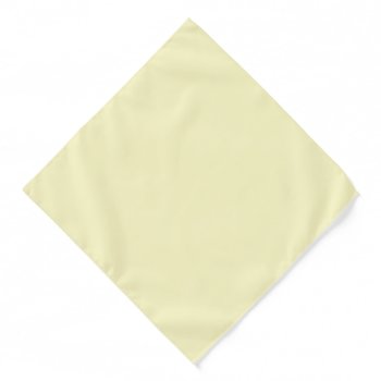Lemon Chiffon Solid Color Customize It Bandana by SimplyColor at Zazzle