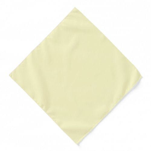 Lemon Chiffon Solid Color Customize It Bandana
