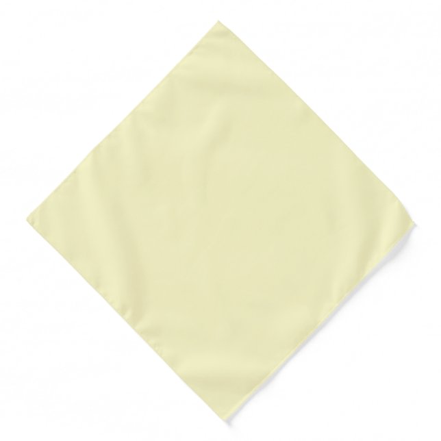 Lemon Chiffon Solid Color Customize It Bandana (Front)