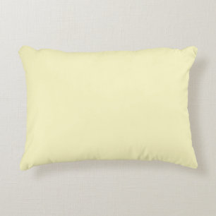 Lemon Chiffon Solid Color Decorative Pillow