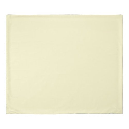 Lemon Chiffon Solid Color Duvet Cover