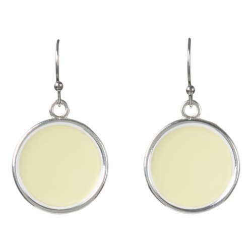 Lemon Chiffon Solid Color Earrings