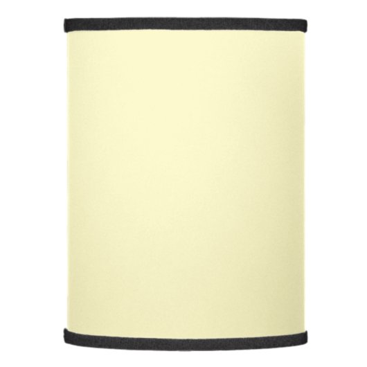 Lemon Chiffon Solid Color Lamp Shade (Left)