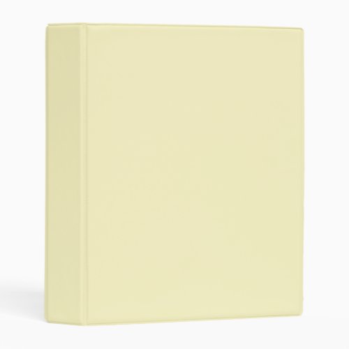 Lemon Chiffon Solid Color Mini Binder