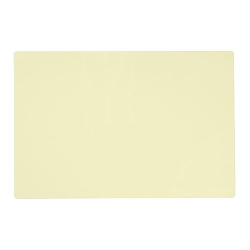 Lemon Chiffon Solid Color Placemat