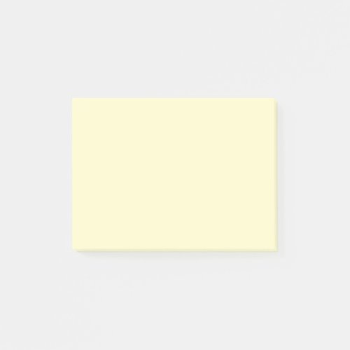 Lemon Chiffon Solid Color Post_it Notes