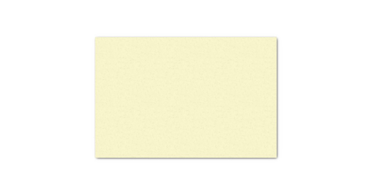 Lemon Chiffon Solid Color Tissue Paper