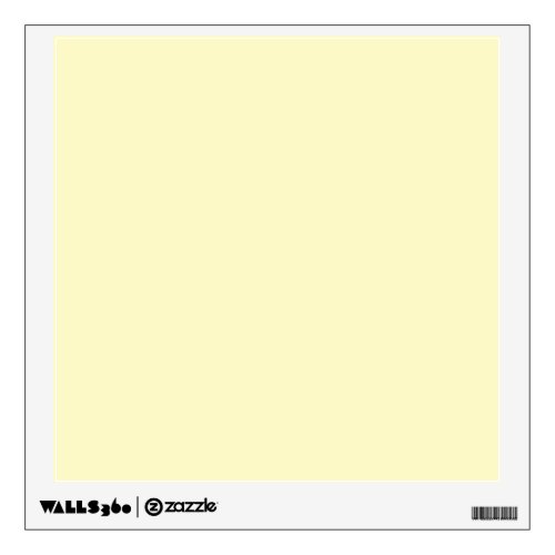 Lemon Chiffon Solid Color Wall Sticker