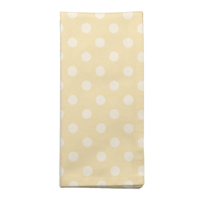 Lemon chiffon yellow napkin (Folded)