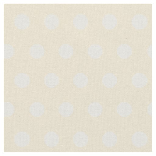 Lemon chiffon yellow polka dots fabric