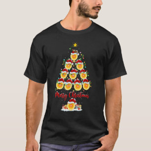Lemon Christmas Tree Lights Santa Lemon Fruit Xmas T-Shirt