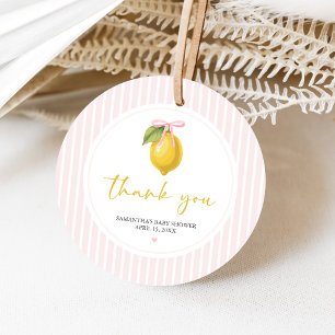 Lemon Ciao Baby Shower Favor Tags