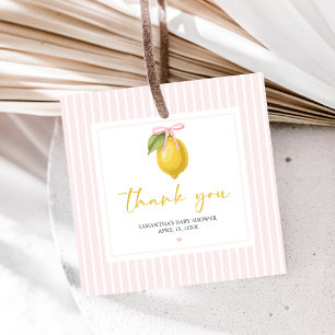 Lemon Ciao Baby Shower Favor Tags