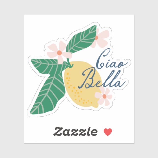 Lemon Ciao Bella Sticker (Sheet)