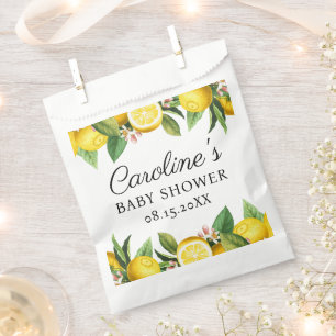 Lemon Citrus Baby Shower Favor Bag