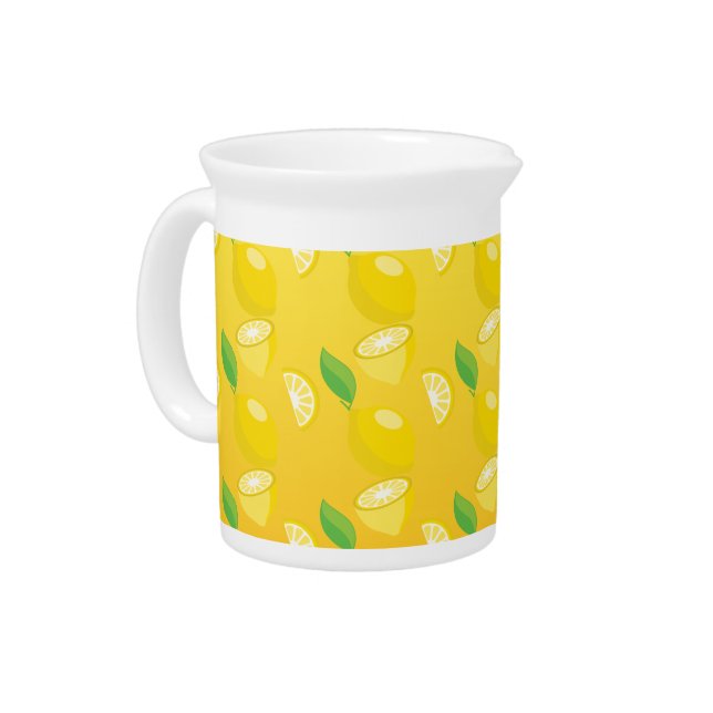 Lemon Citrus Beverage Pitcher (Left)