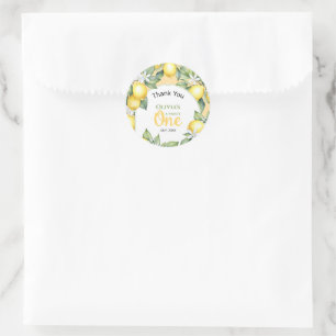 Lemon citrus birthday Stickers
