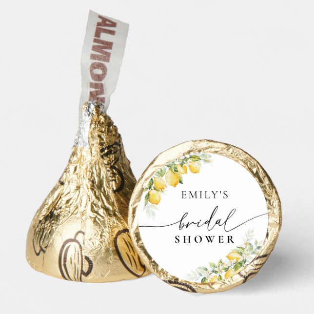 Lemon Citrus Bridal Shower Hershey®'s Kisses® (Front)