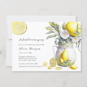 Lemon Citrus Bridal Shower Invitation