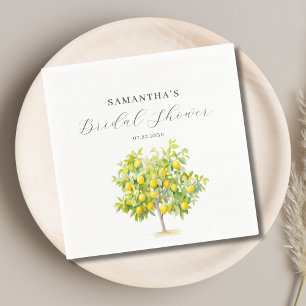 Lemon Citrus Bridal Shower  Napkins