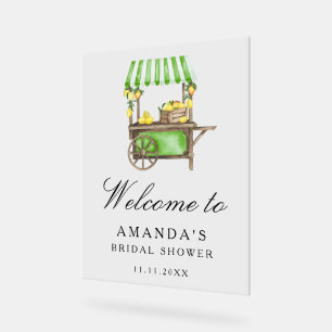 Lemon Citrus - bridal shower welcome sign