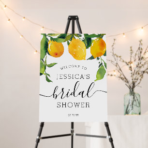 Lemon Citrus Bridal Shower Welcome Sign