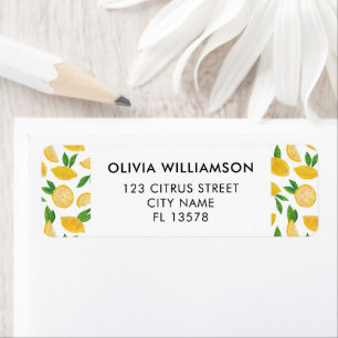 Lemon Citrus Fruit Label