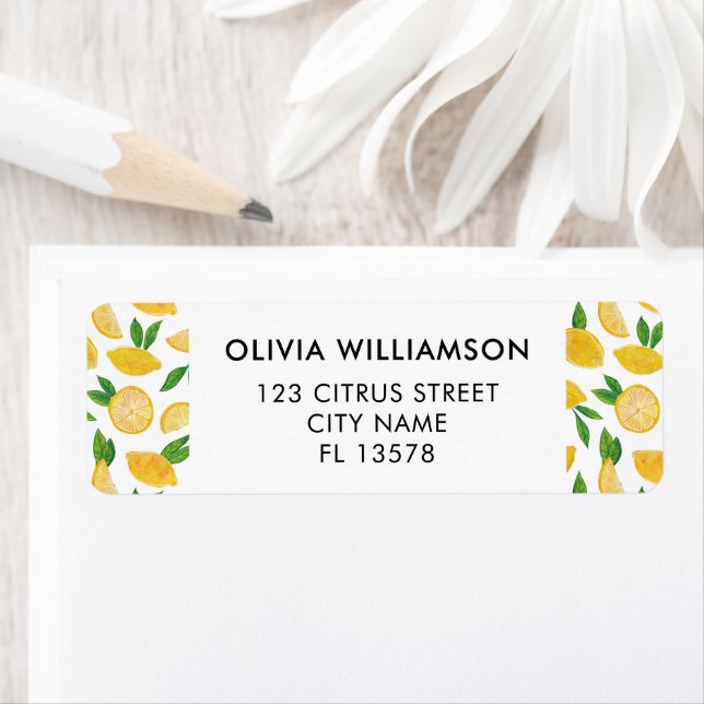 Lemon Citrus Fruit Label (Insitu)