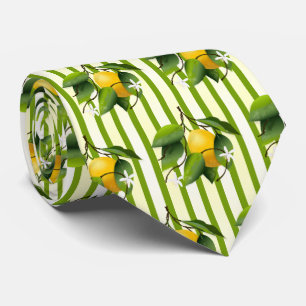 Lemon Citrus Fruit Neck Tie