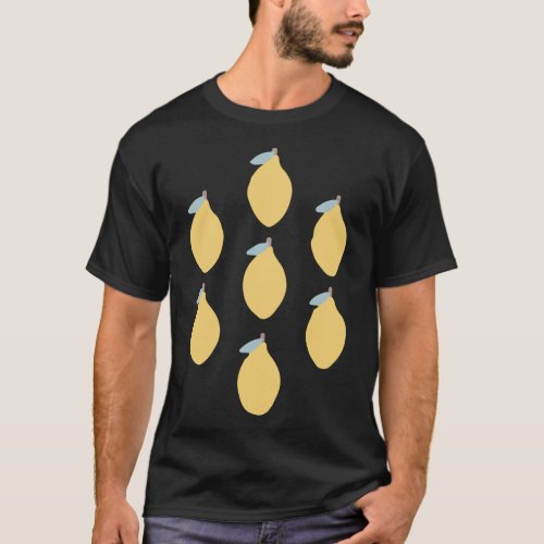 Lemon _ citrus fruit with a symmetrical pattern T_Shirt
