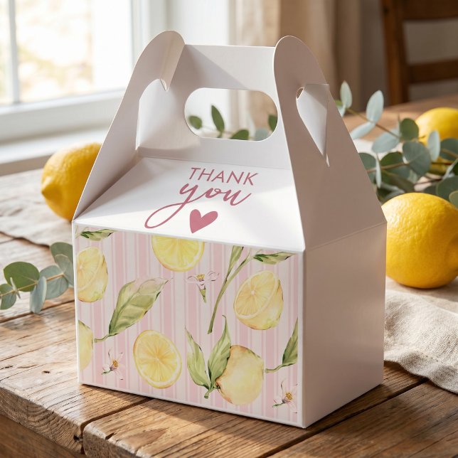 Lemon Citrus Graduation Favor Boxes (Creator Uploaded)