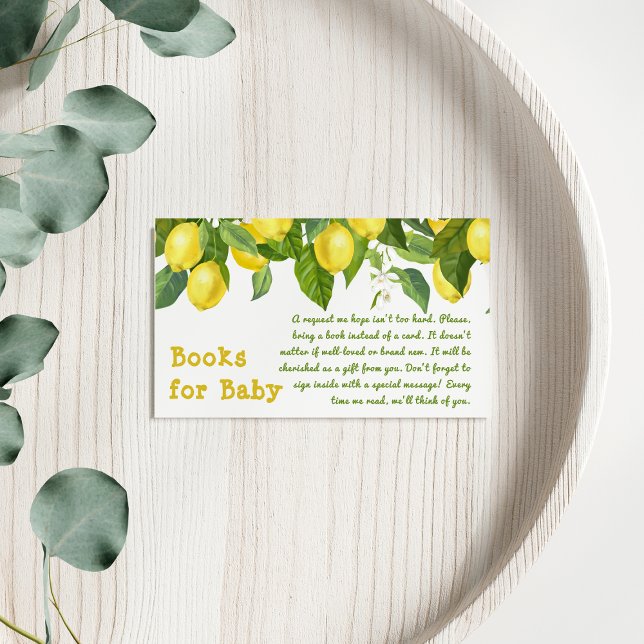Lemon Citrus Main Squeeze Book Request Game  Business Card (Creator Uploaded)