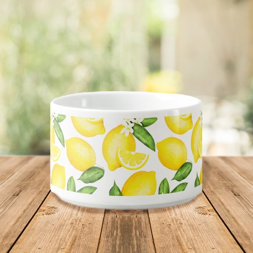 Lemon Citrus Pattern Bowl