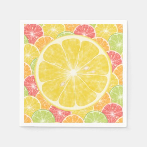 Lemon Citrus Slices Napkins