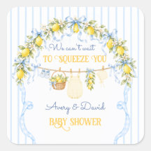 Lemon Citrus Squeeze Baby Shower Boy Clothes Bow