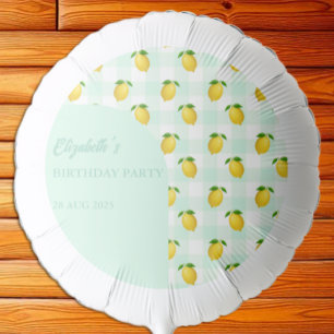 Lemon Citrus Summer Birthday Balloon